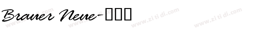 Brauer Neue字体转换